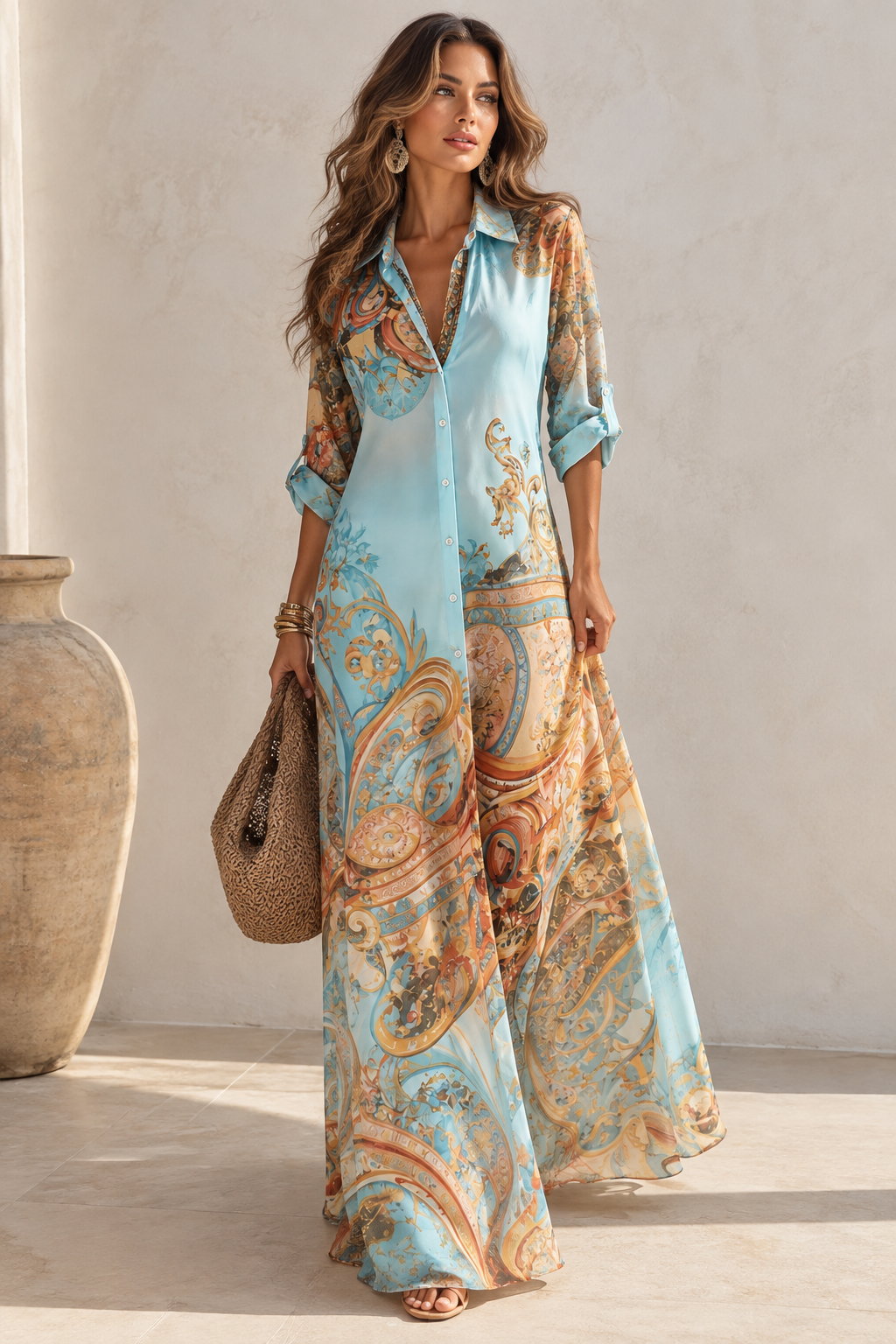 Vestido Santorini Azure