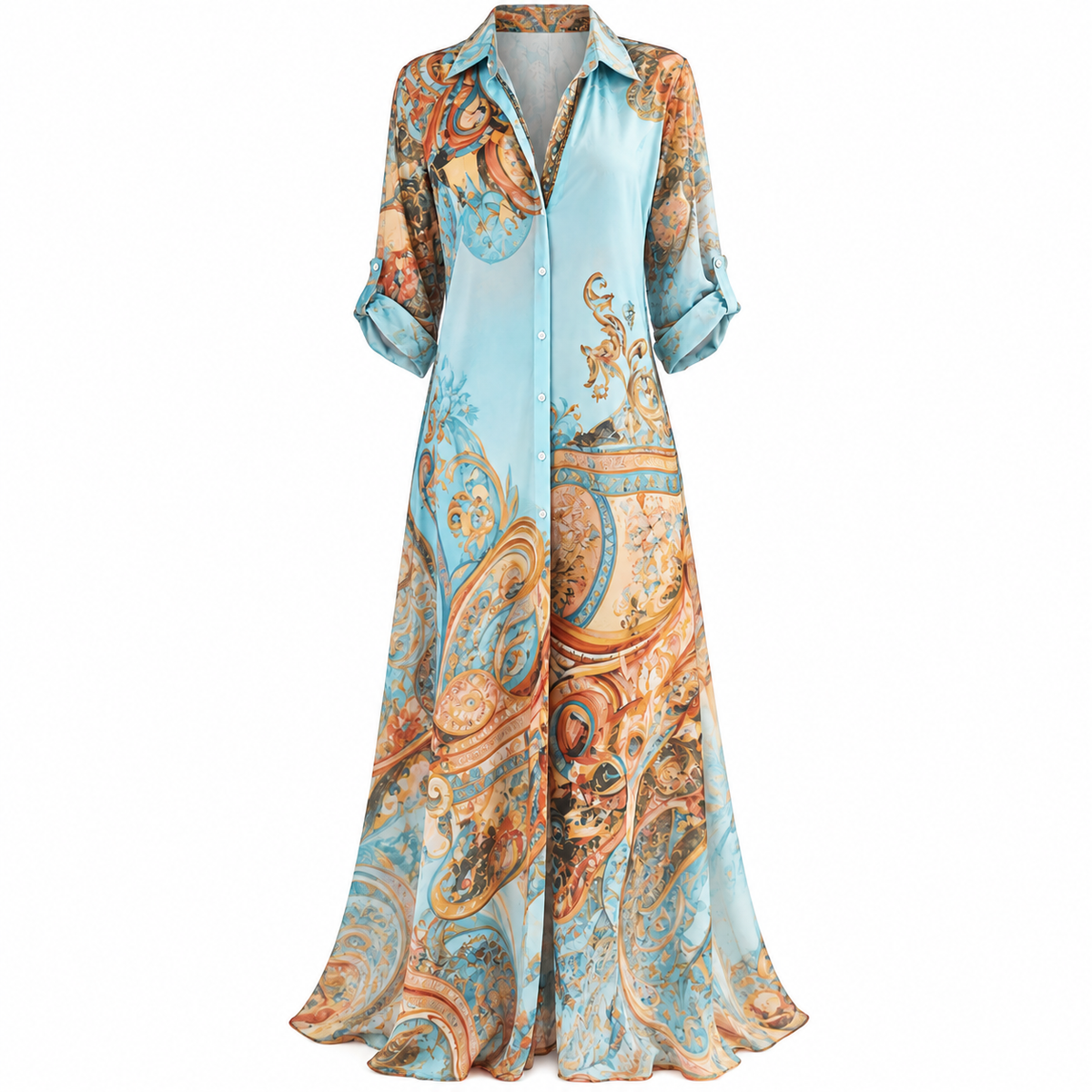 Vestido Santorini Azure