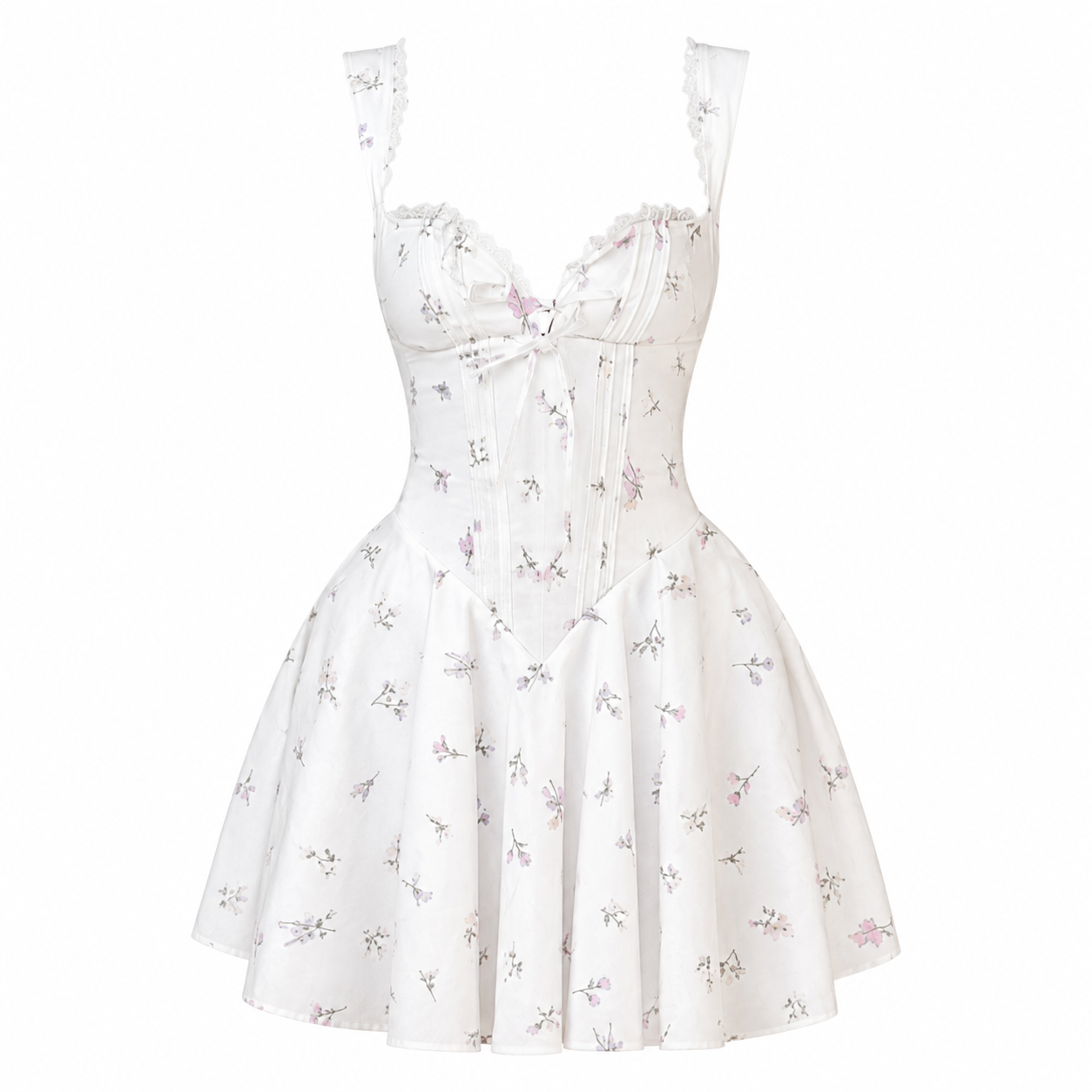 Vestido Celeste Floral