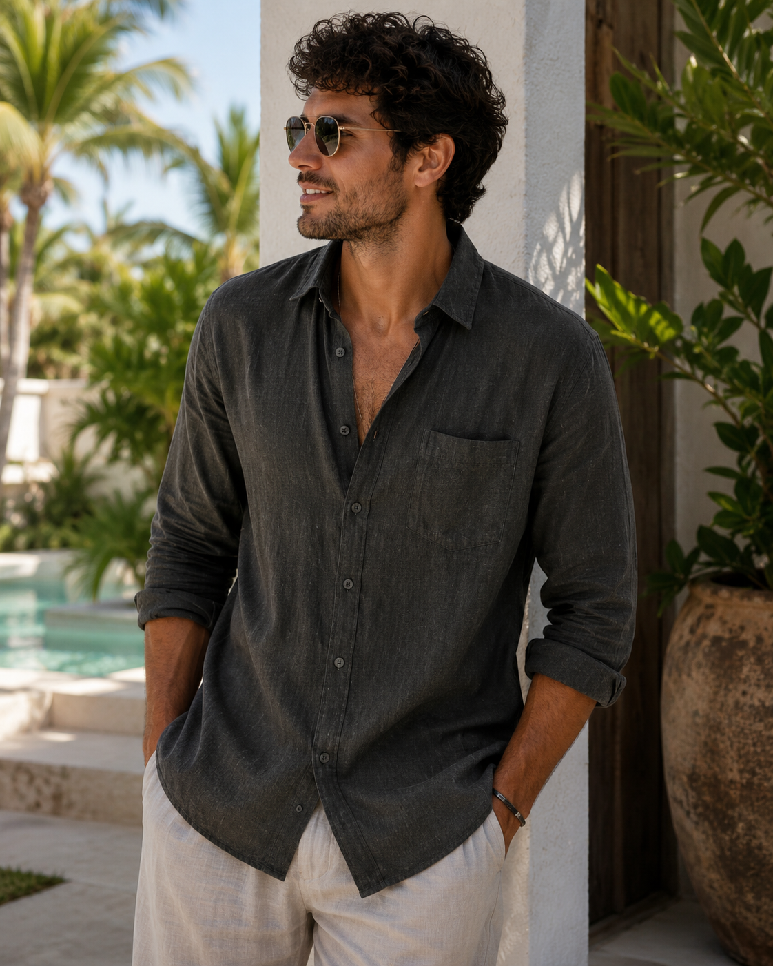 Camisa Santorini