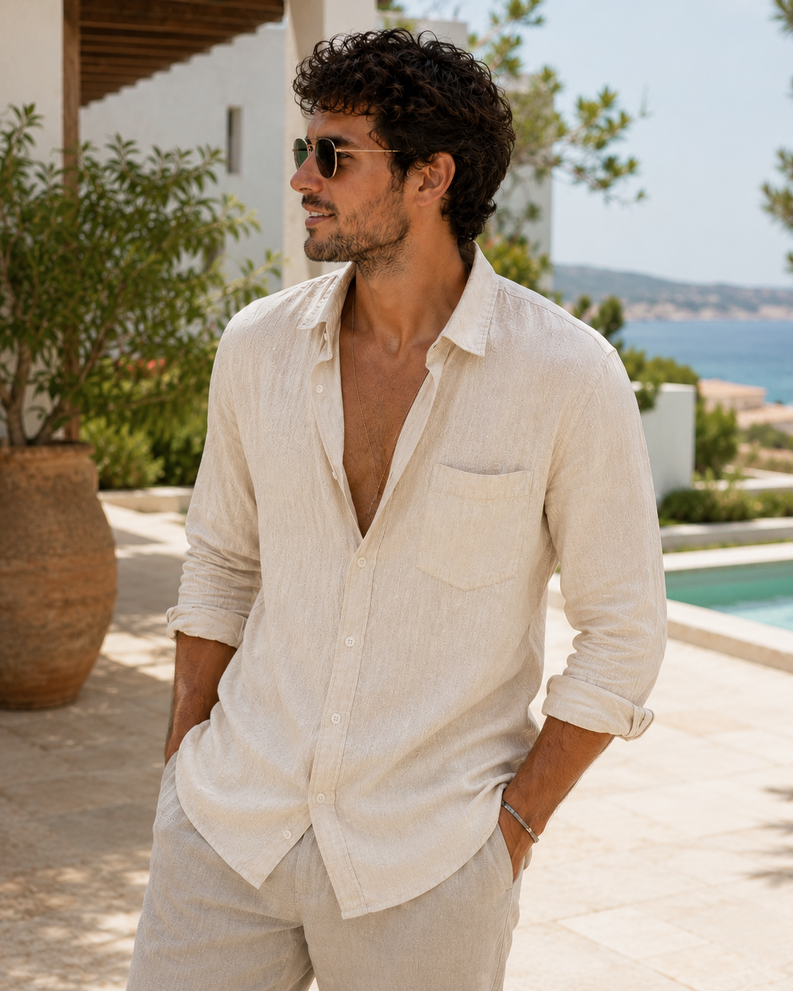 Camisa Santorini