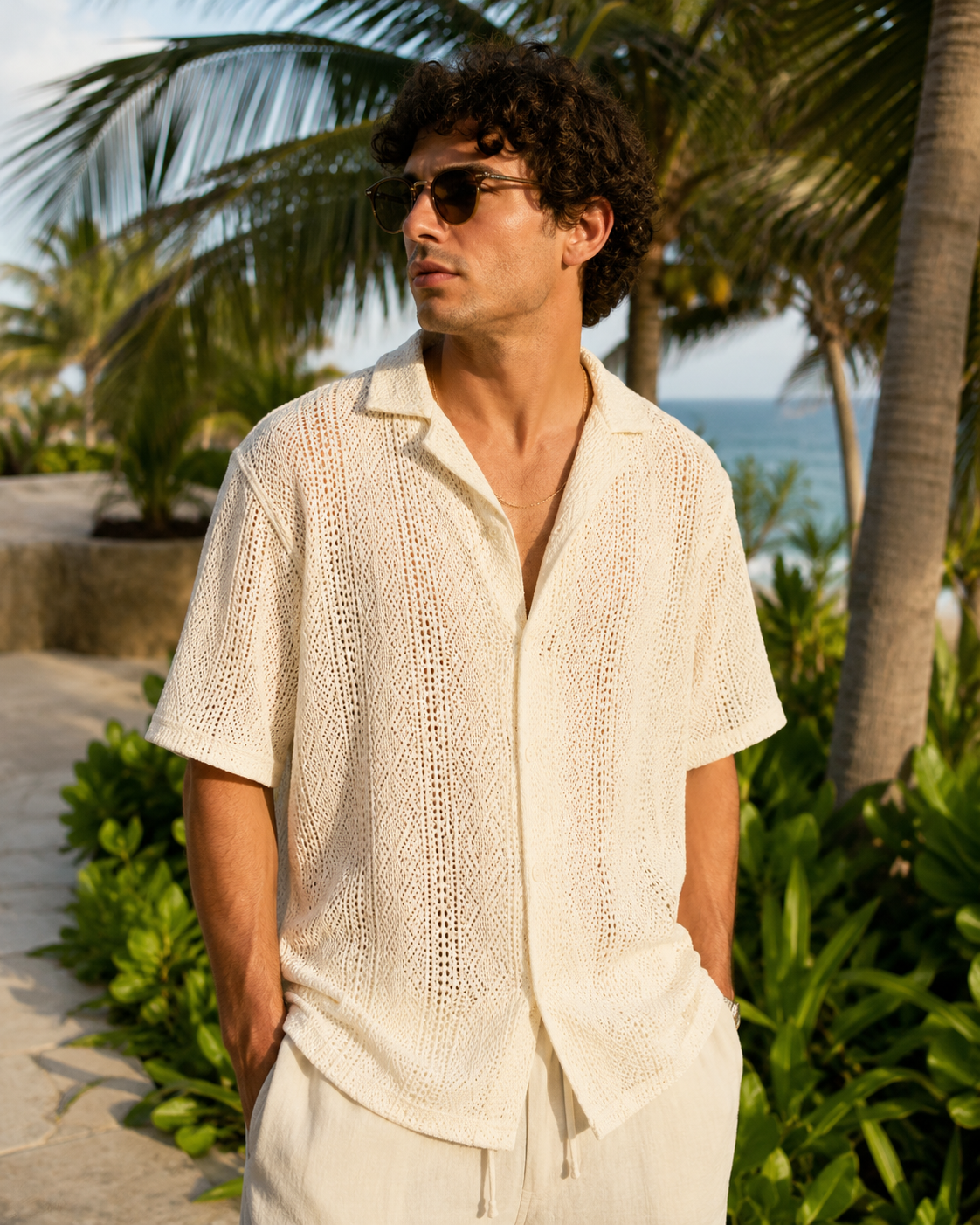 Camisa Resort Palma Beige