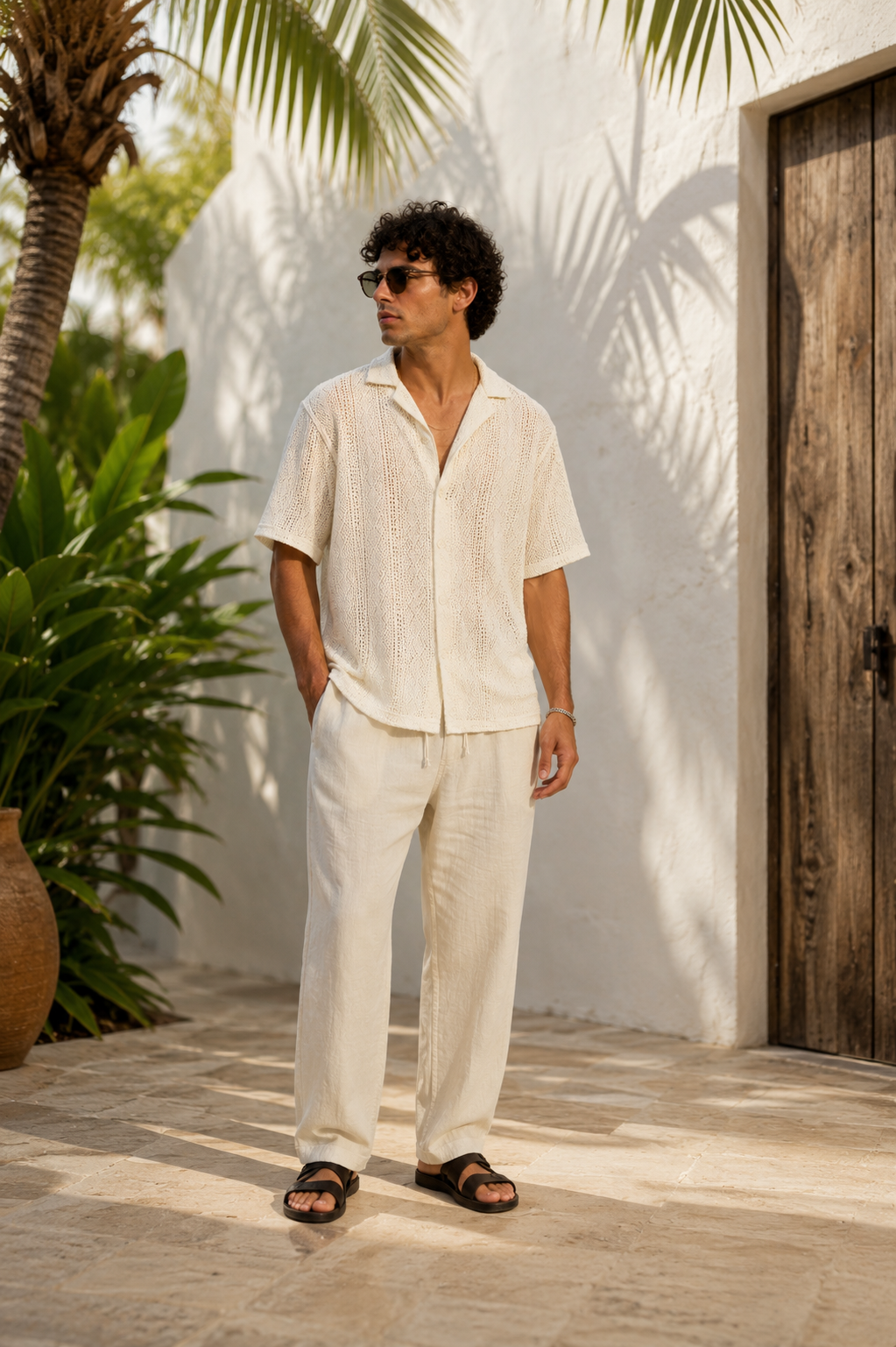 Camisa Resort Palma Beige
