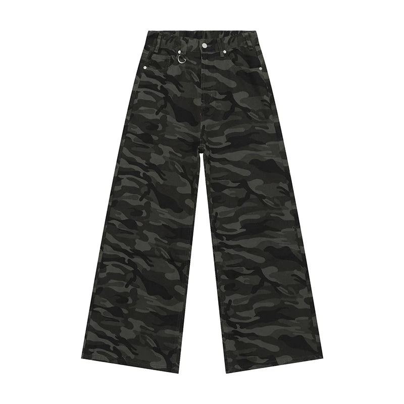 IEFB Vintage Men's Baggy Denim Trousers 2023 New Streetwear Wide Leg  Loose Denim Pants Fashion Distressed Straight Pants 9C1519