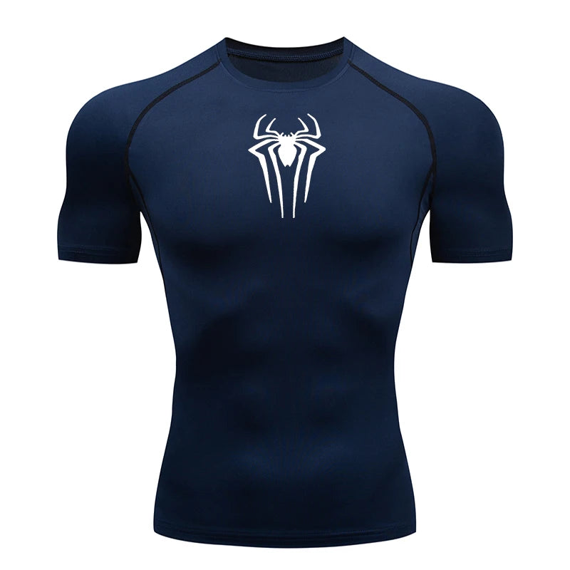 2025 Compression T Shirt Men Short Sleeve Sport Tees Fitness Running Sportsear Men Gym Elastic Quick Dry Jogging T-shirt Tops