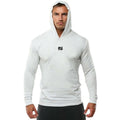 Autumn Cotton Breathable Casual Hooded T-Shirts Men Slim Fit Long Sleeve Running Shirts Gym Bodybuilding Training Fitness Hoodie