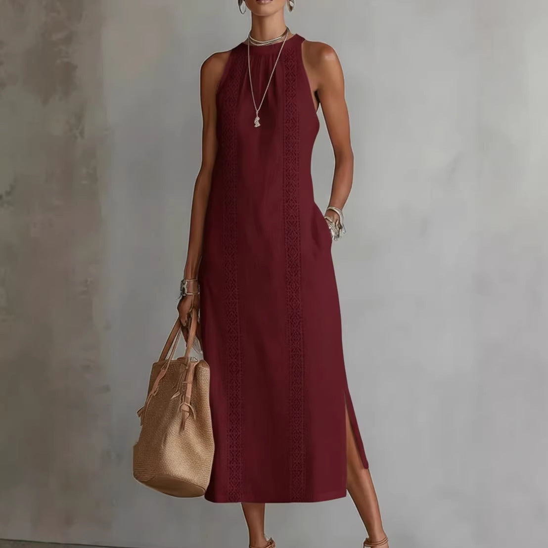 Vestido Midi Elegance Halter