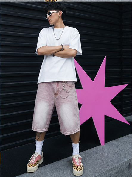 Short Denim Street Rosa